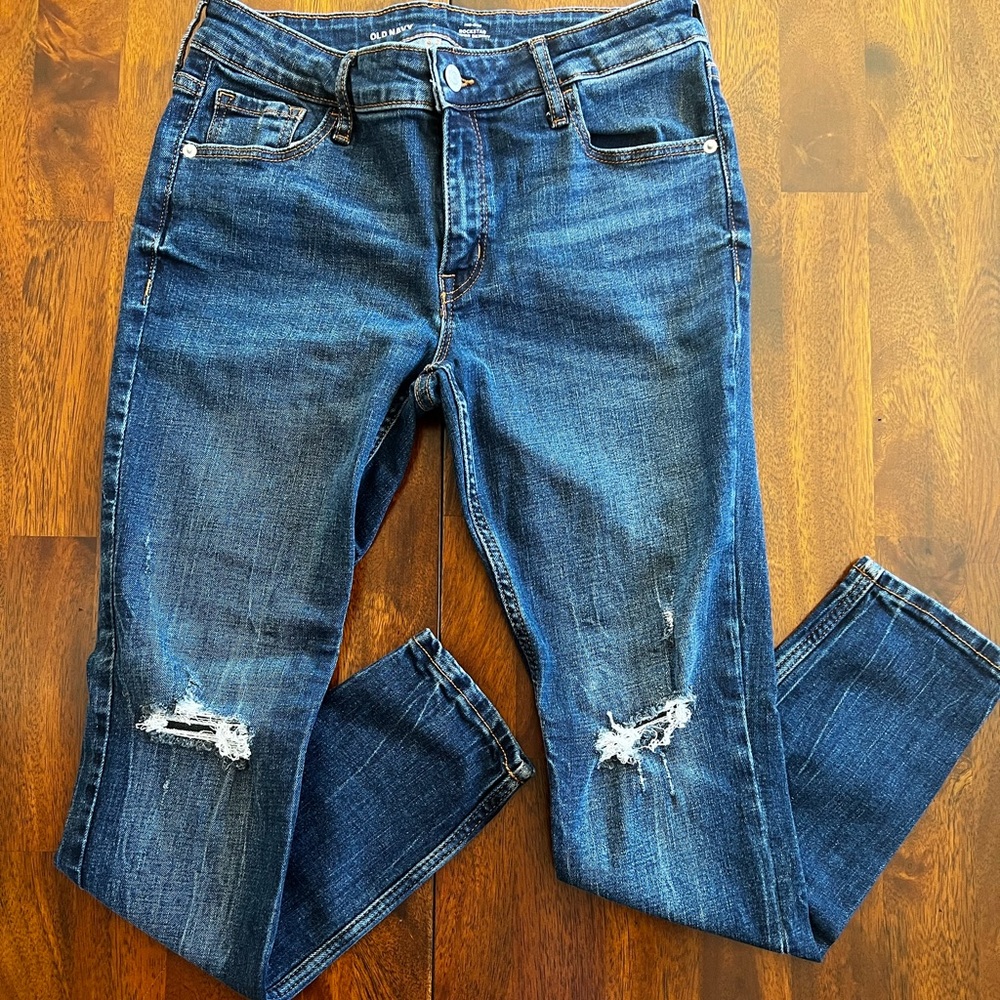 Old Navy Super Skinny Mid Rise Rockstar Jeans